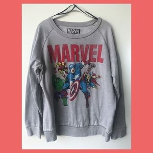 Marvel Pullover Sweatshirt from Forever 21
